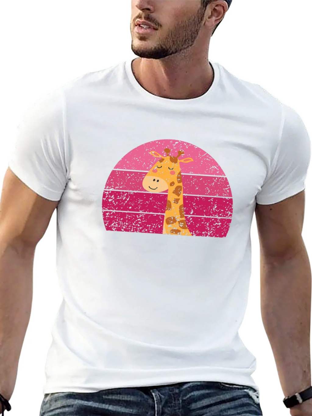 Giraffe Sunset Graphic Tee - Unique Design product image 12