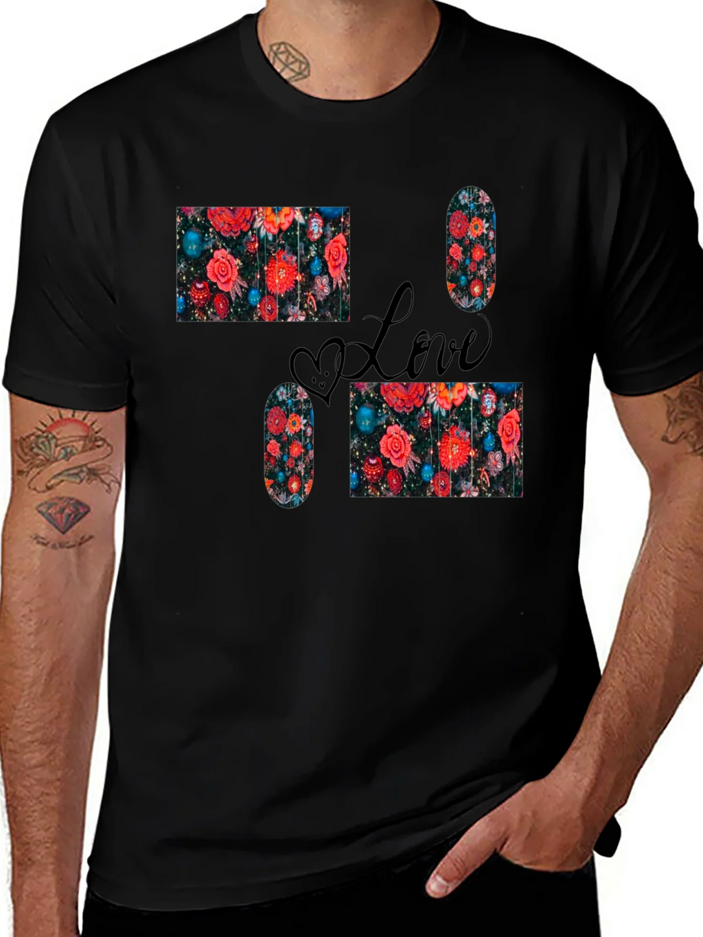 Love Floral Pattern T-Shirt product image 1