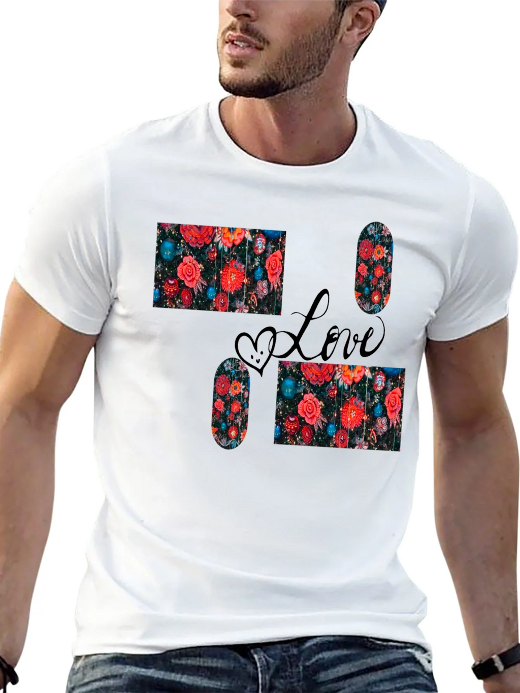 Love Floral Pattern T-Shirt product image 12