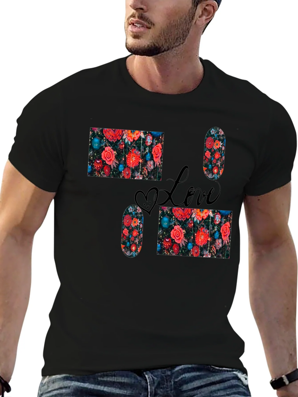Love Floral Pattern T-Shirt product image 6