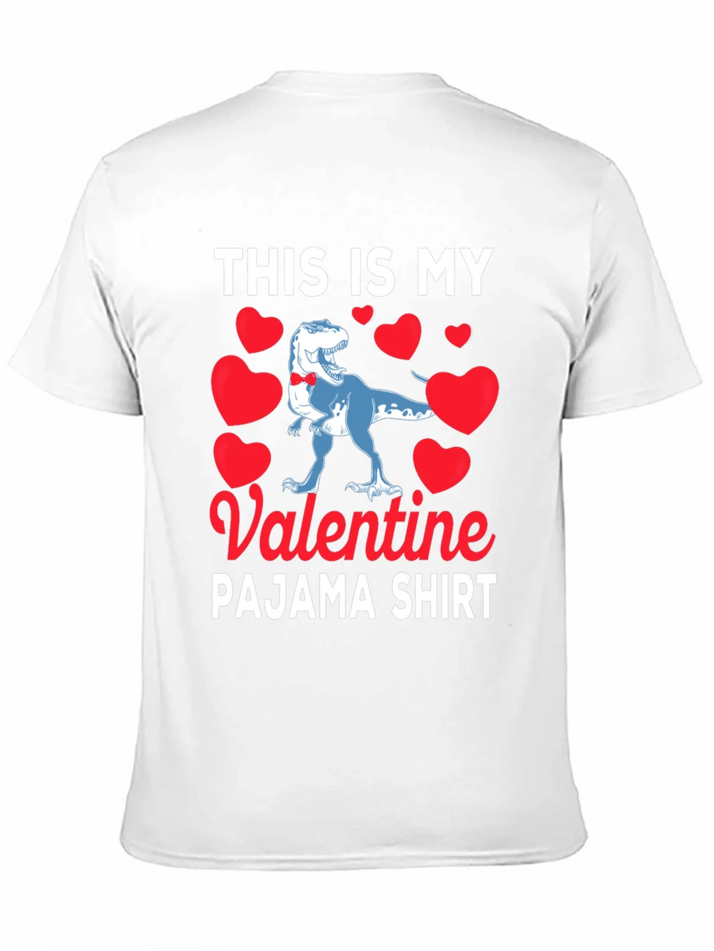 Valentines Day Dinosaur Pajama Shirt product image 10