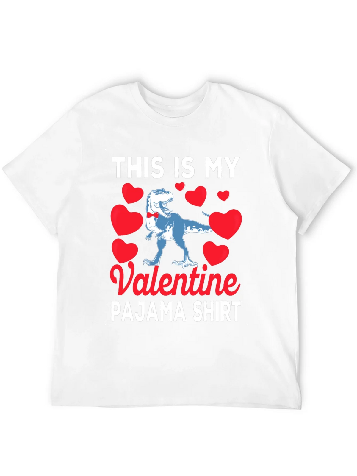 Valentines Day Dinosaur Pajama Shirt product image 11