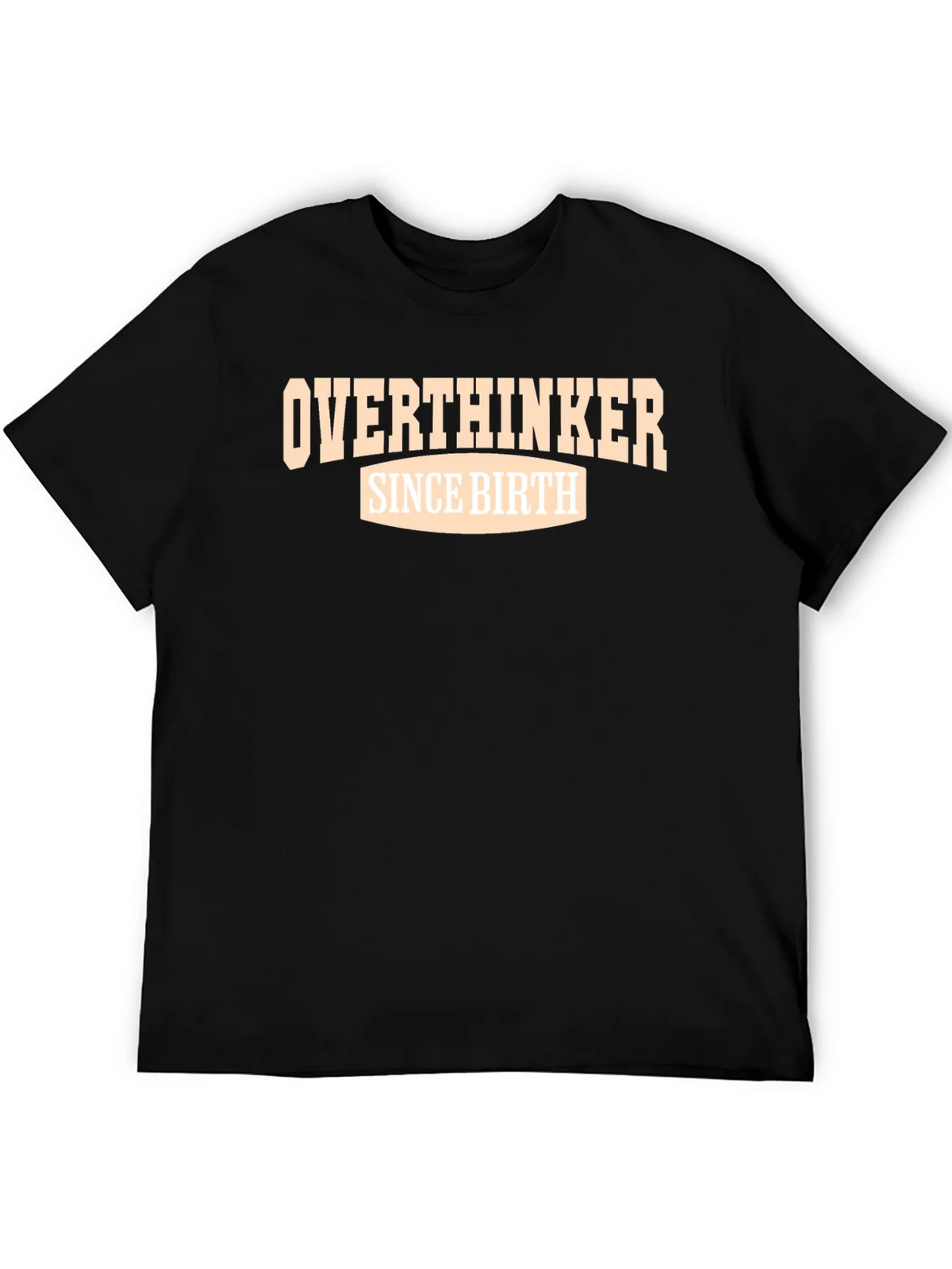 Overthinker Since Birth Graphic Tee - Black product image 5