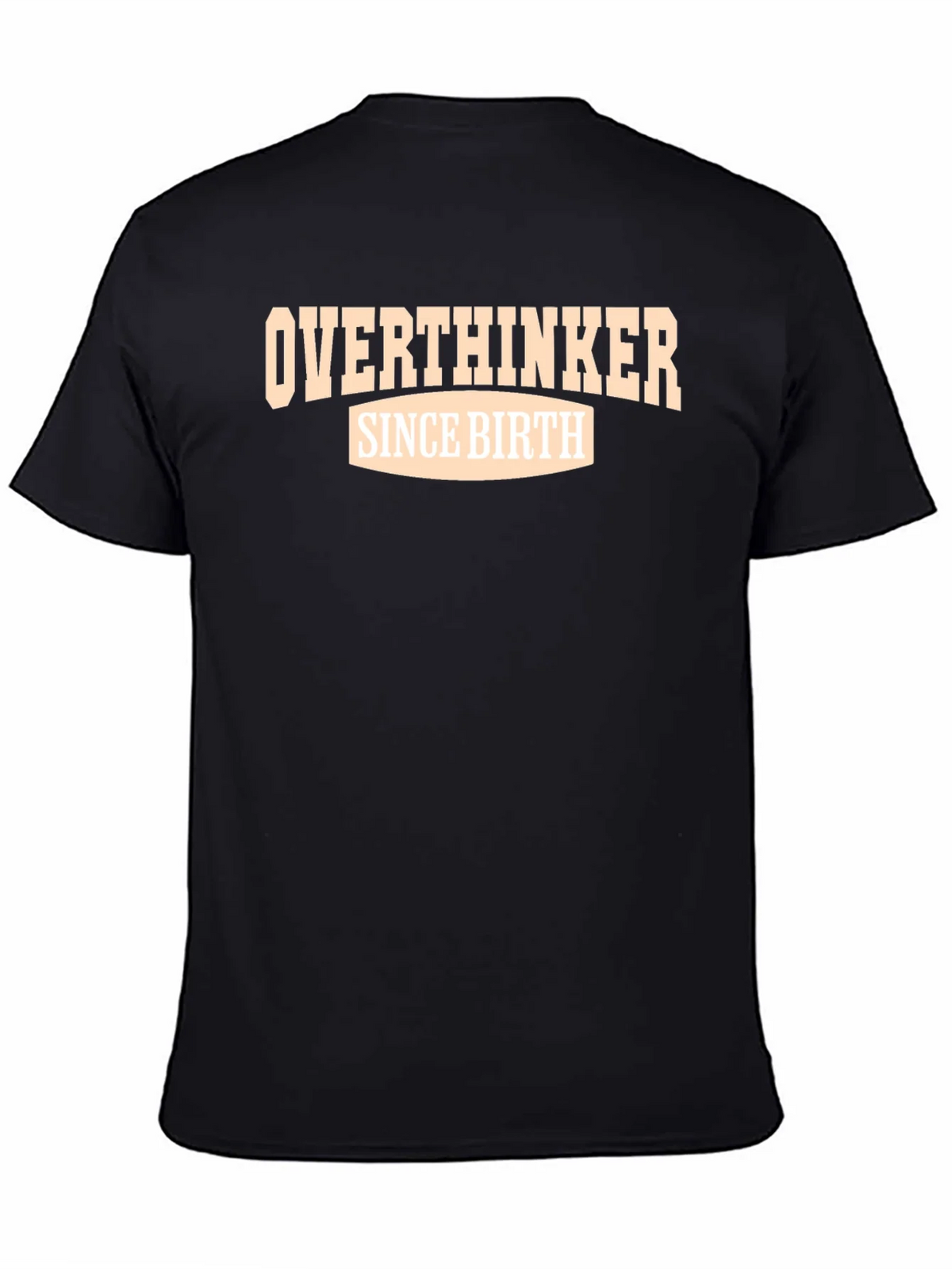 Overthinker Since Birth Graphic Tee - Black product image 4