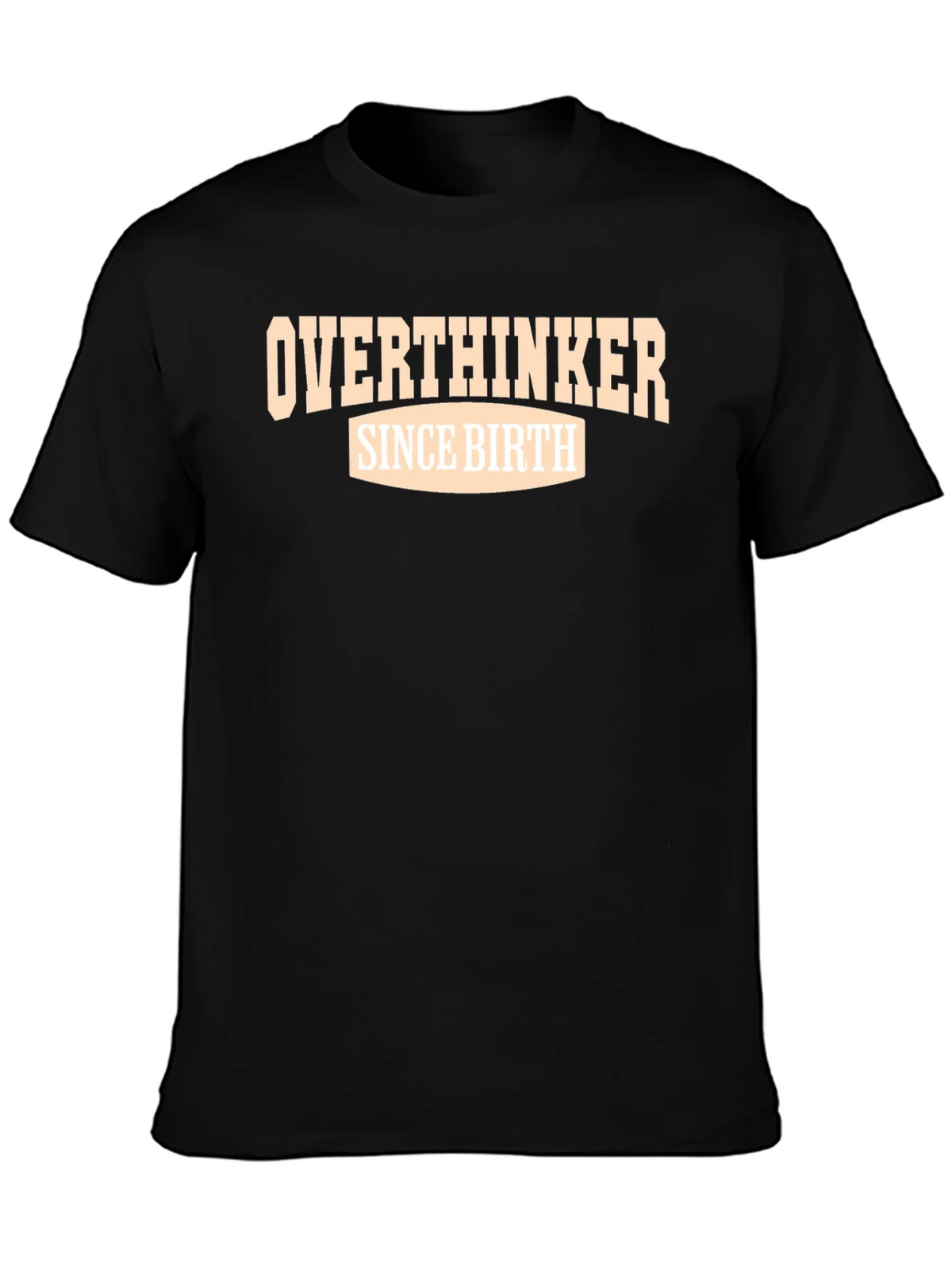 Overthinker Since Birth Graphic Tee - Black product image 3
