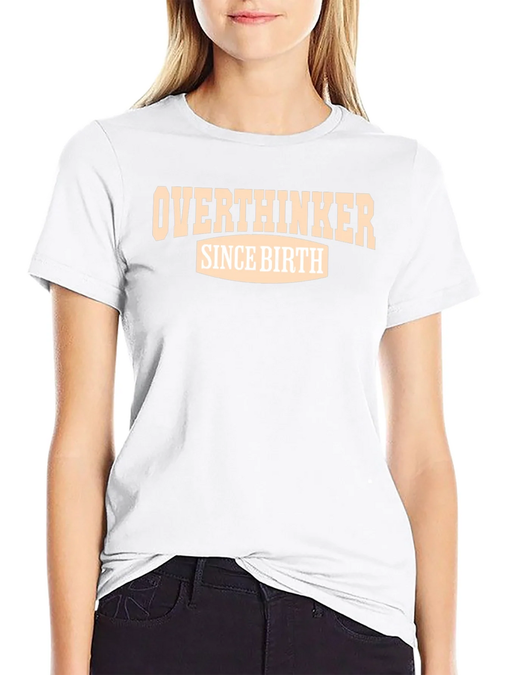 Overthinker Since Birth Graphic Tee - Black product image 8