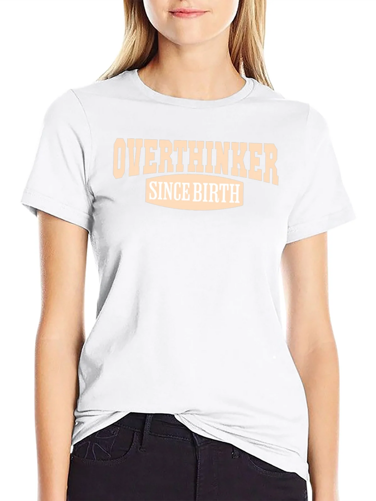 Overthinker Since Birth Graphic Tee - Black product image 8