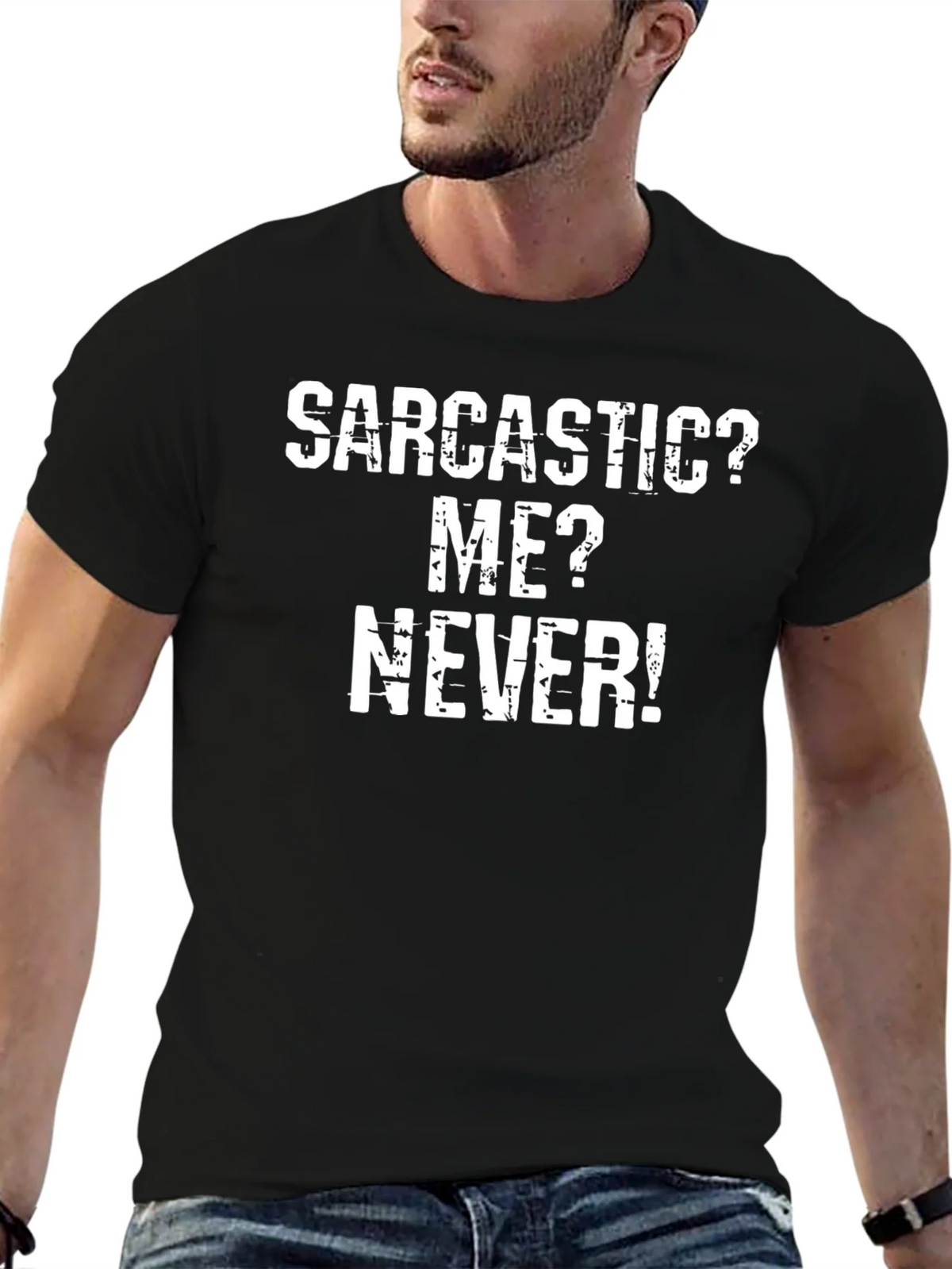 Sarcastic? Me? Never! Funny T-Shirt product image 6