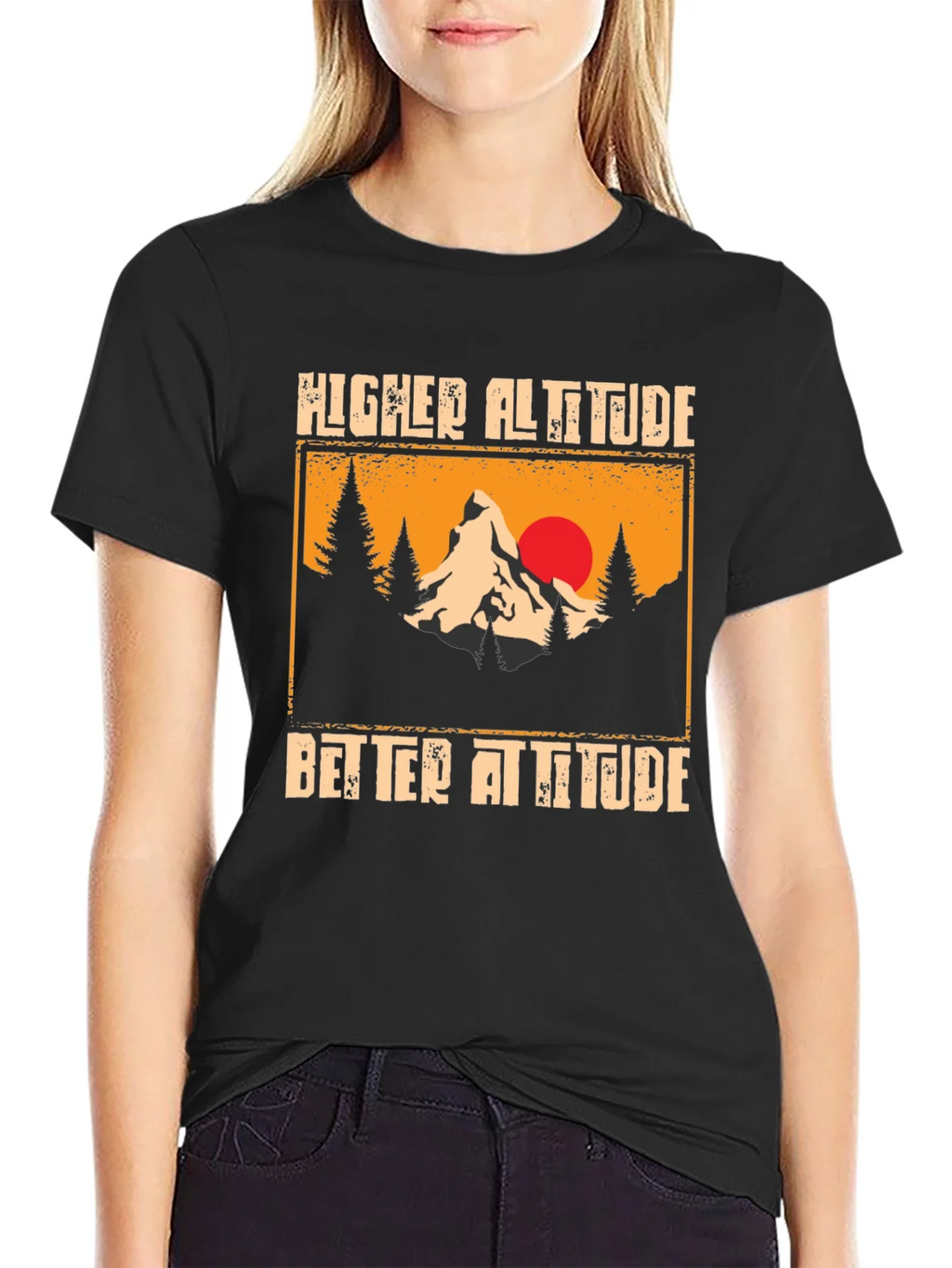 Higher Altitude Better Attitude Graphic T-Shirt product image 2