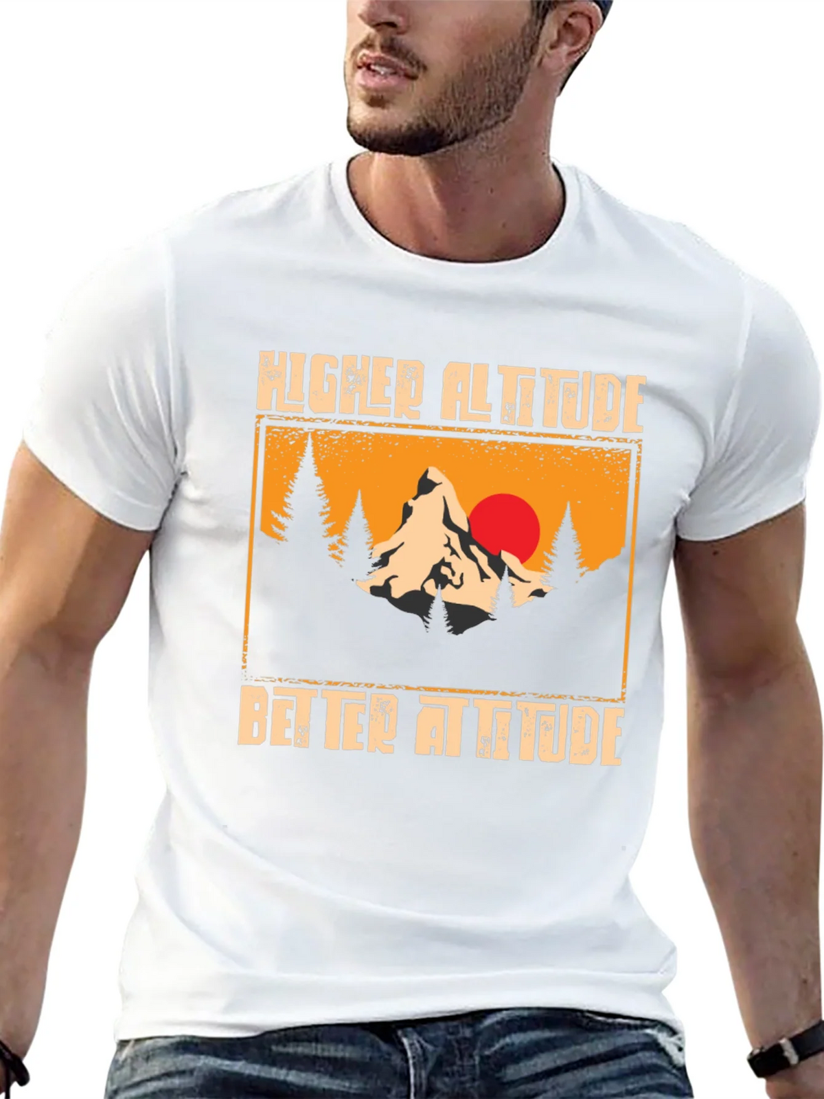 Higher Altitude Better Attitude Graphic T-Shirt product image 12