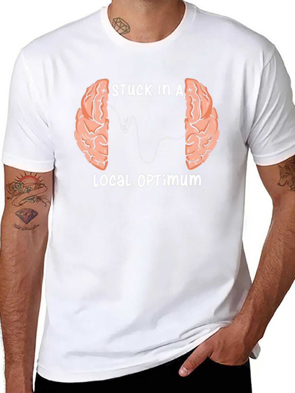Stuck in a Local Optimum T-Shirt product image 7