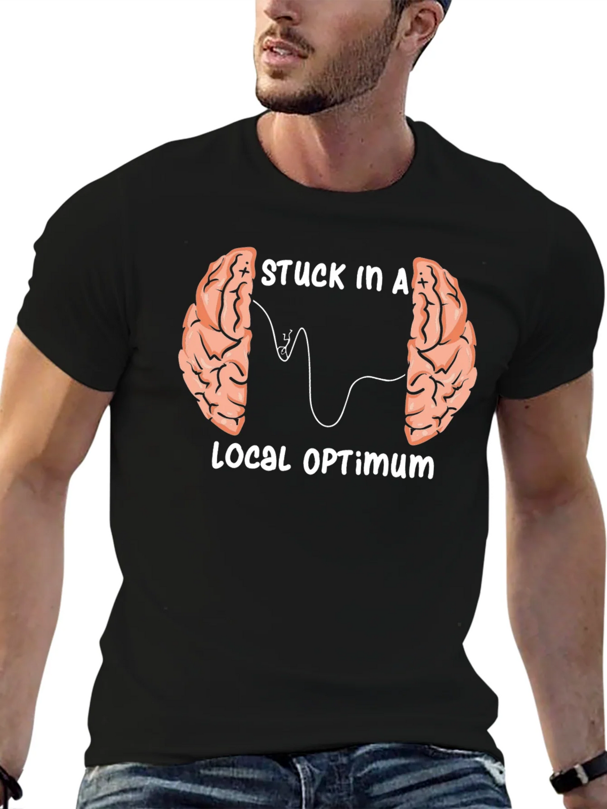 Stuck in a Local Optimum T-Shirt product image 6