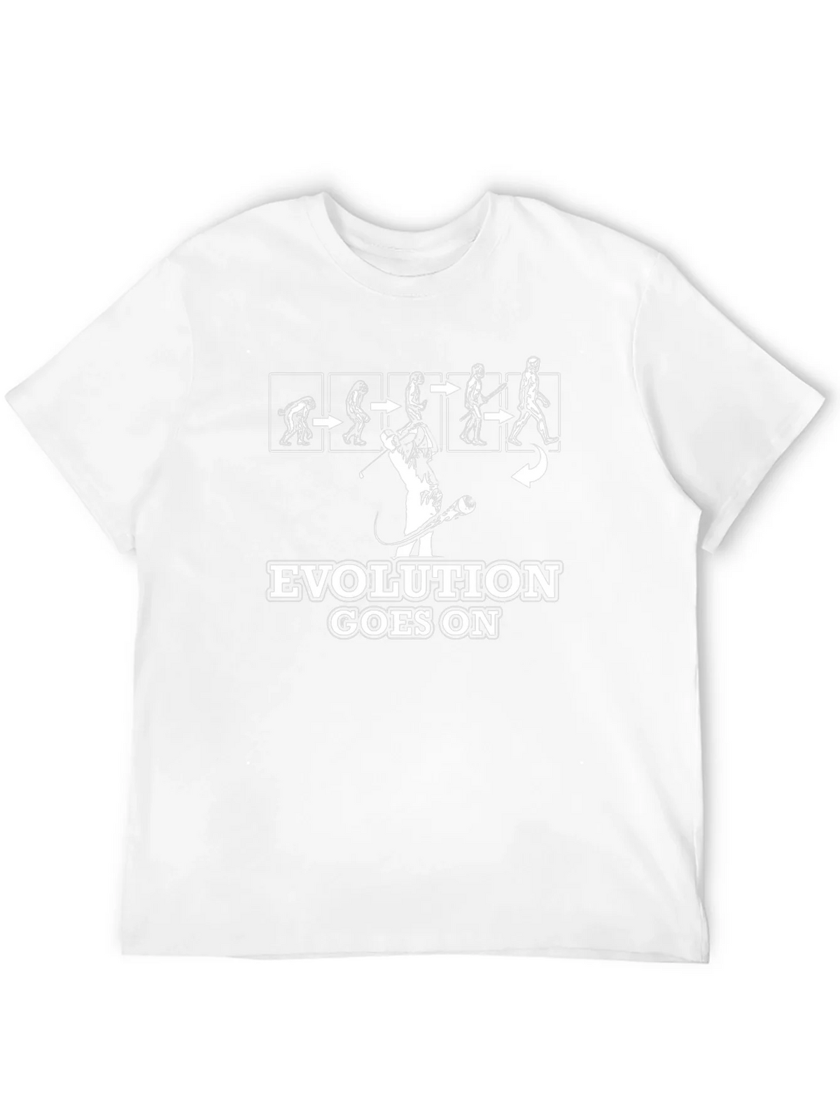 Evolution Goes On Funny Golf T-Shirt product image 9