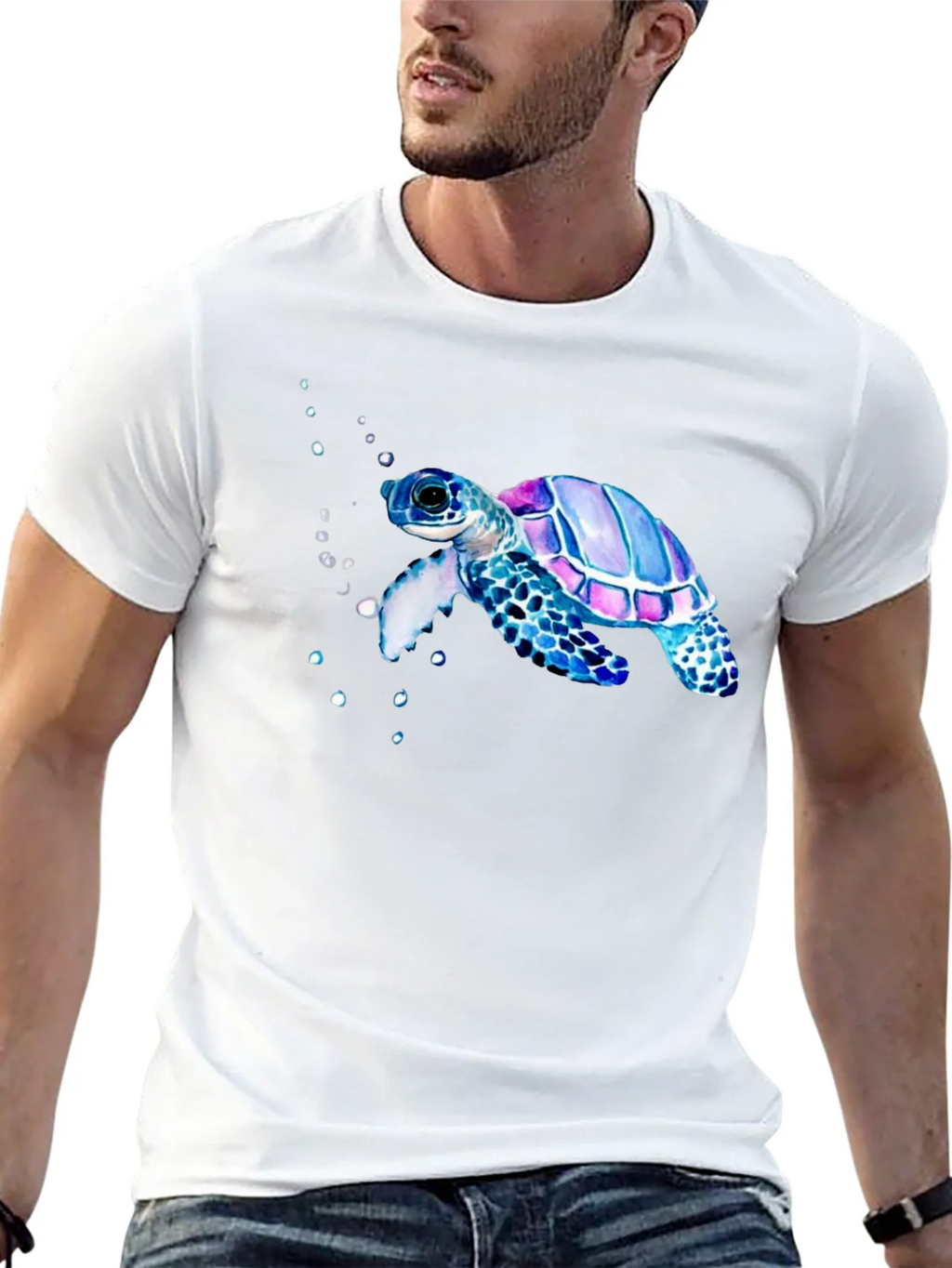 Sea Turtle Graphic Tee - Black Casual T-Shirt product image 12