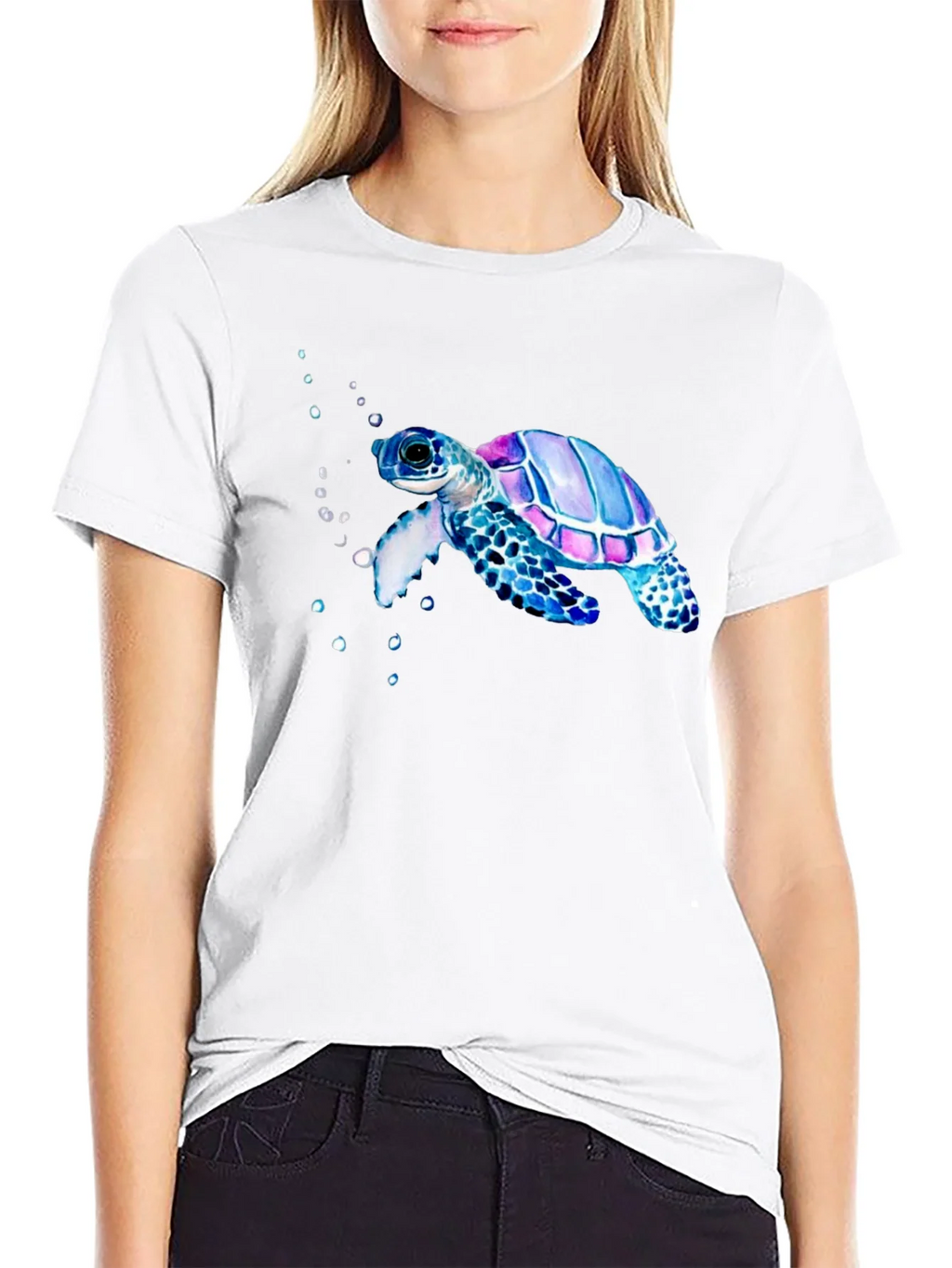 Sea Turtle Graphic Tee - Black Casual T-Shirt product image 8