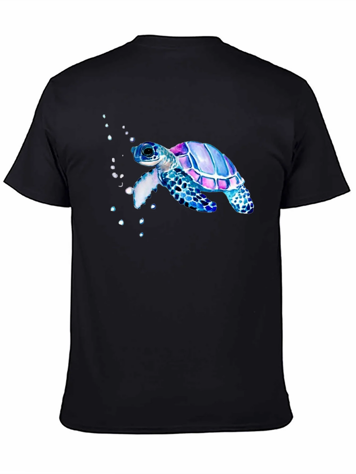 Sea Turtle Graphic Tee - Black Casual T-Shirt product image 4