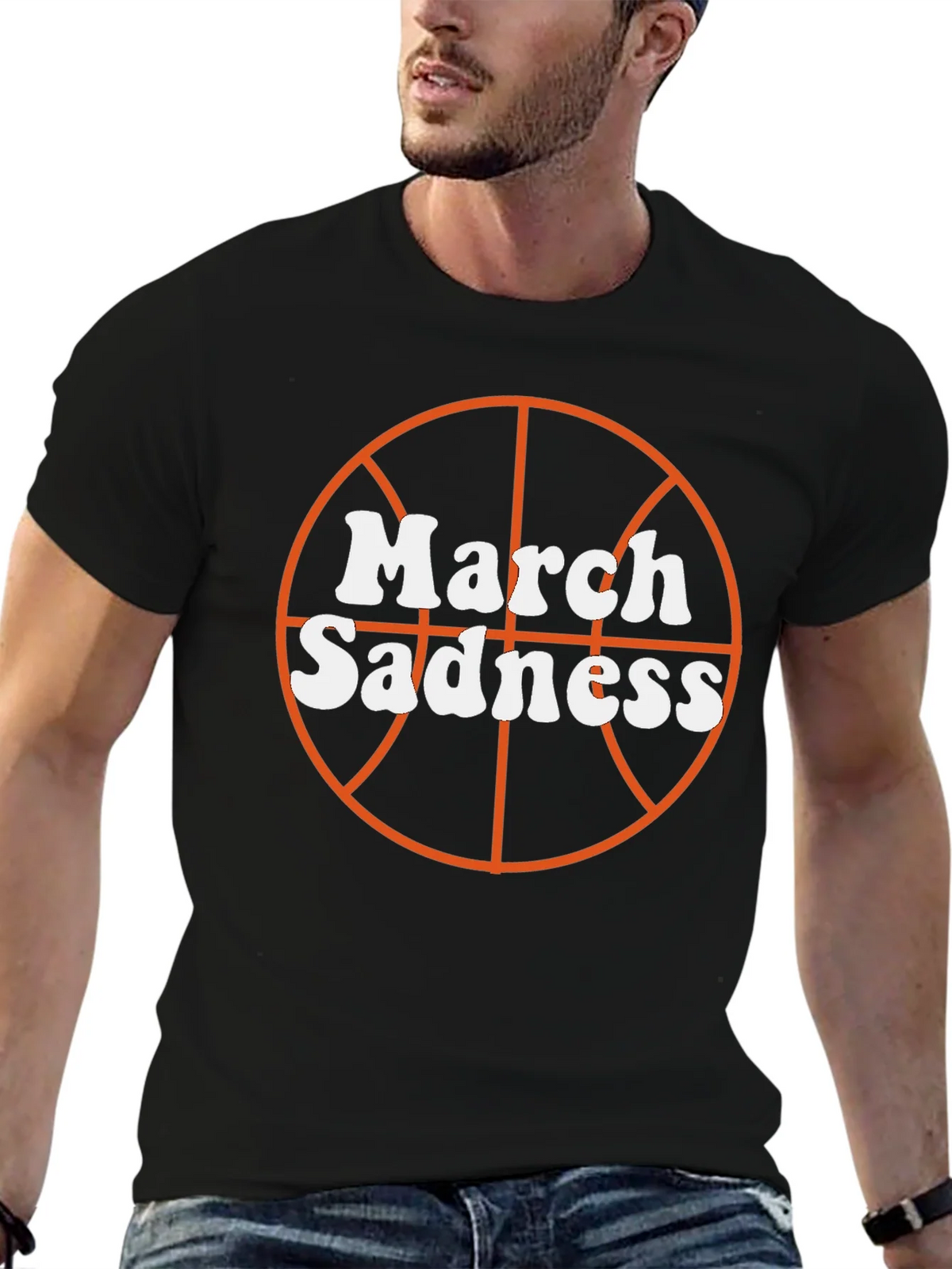 March Sadness Basketball Graphic T-Shirt product image 6