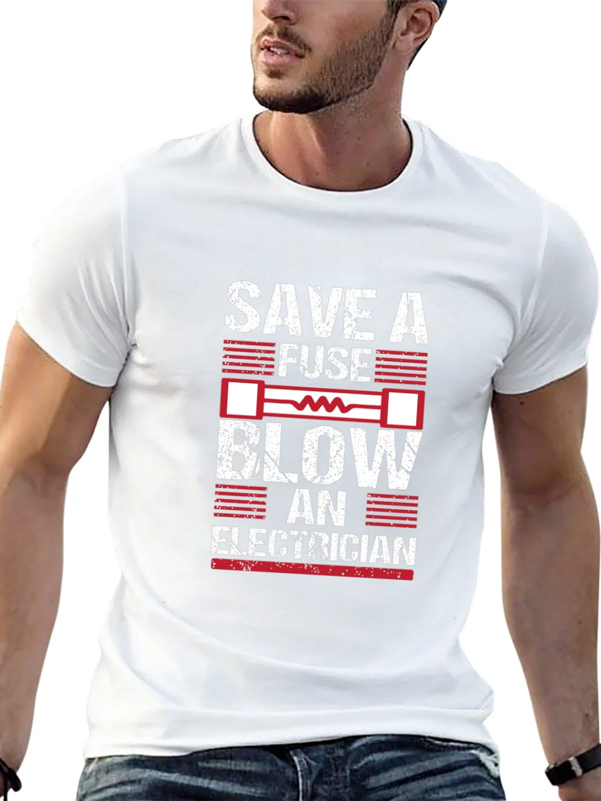Save a Fuse Blow an Electrician Graphic T-Shirt product image 12