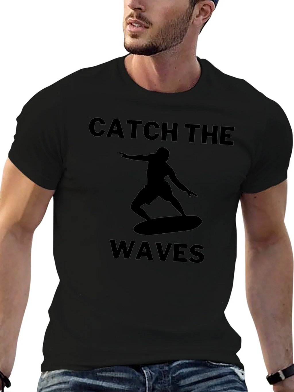 Catch the Waves Graphic Tee - Surfer T-Shirt product image 6
