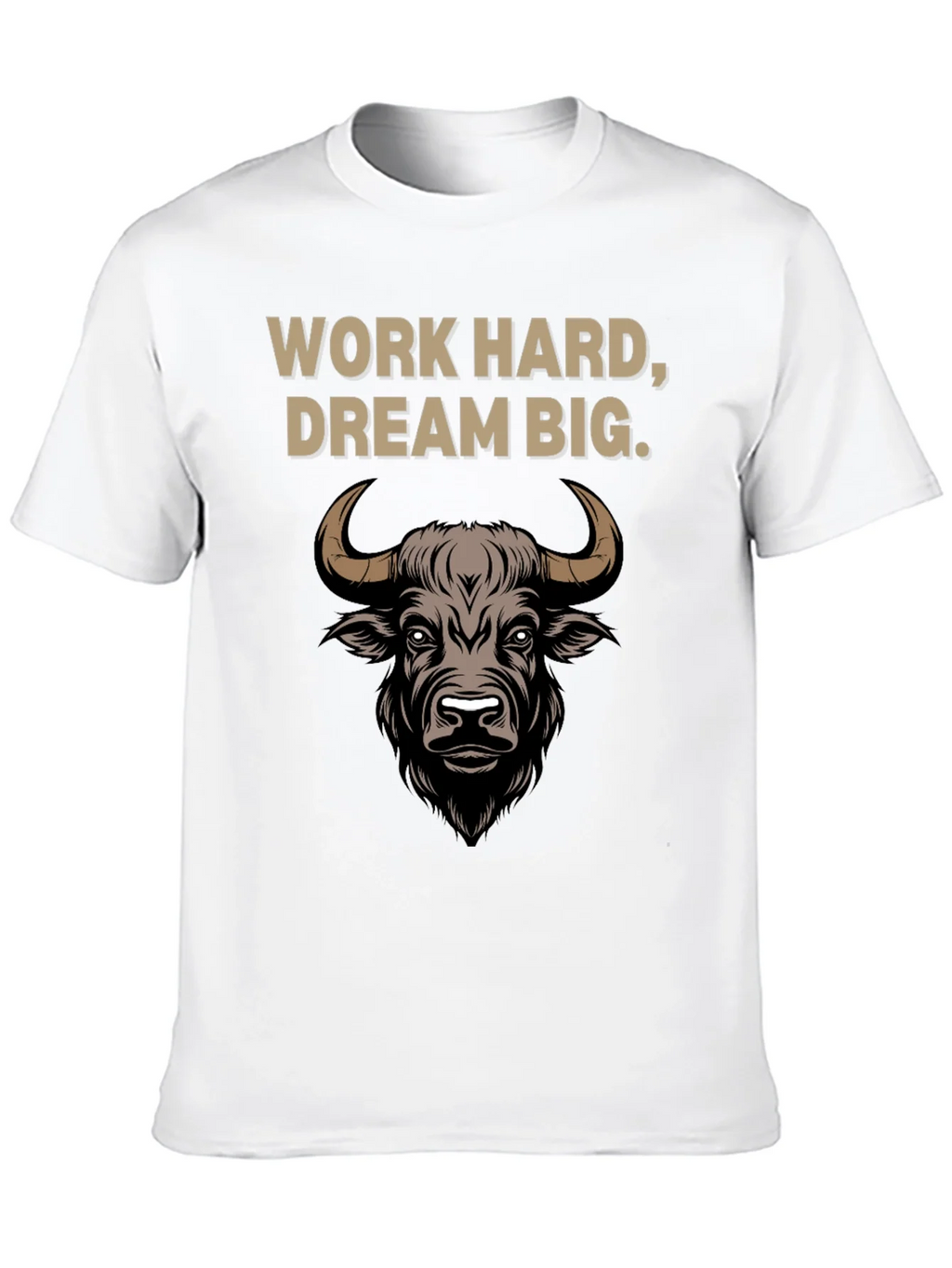 Work Hard Dream Big Bull Graphic Tee product image 9