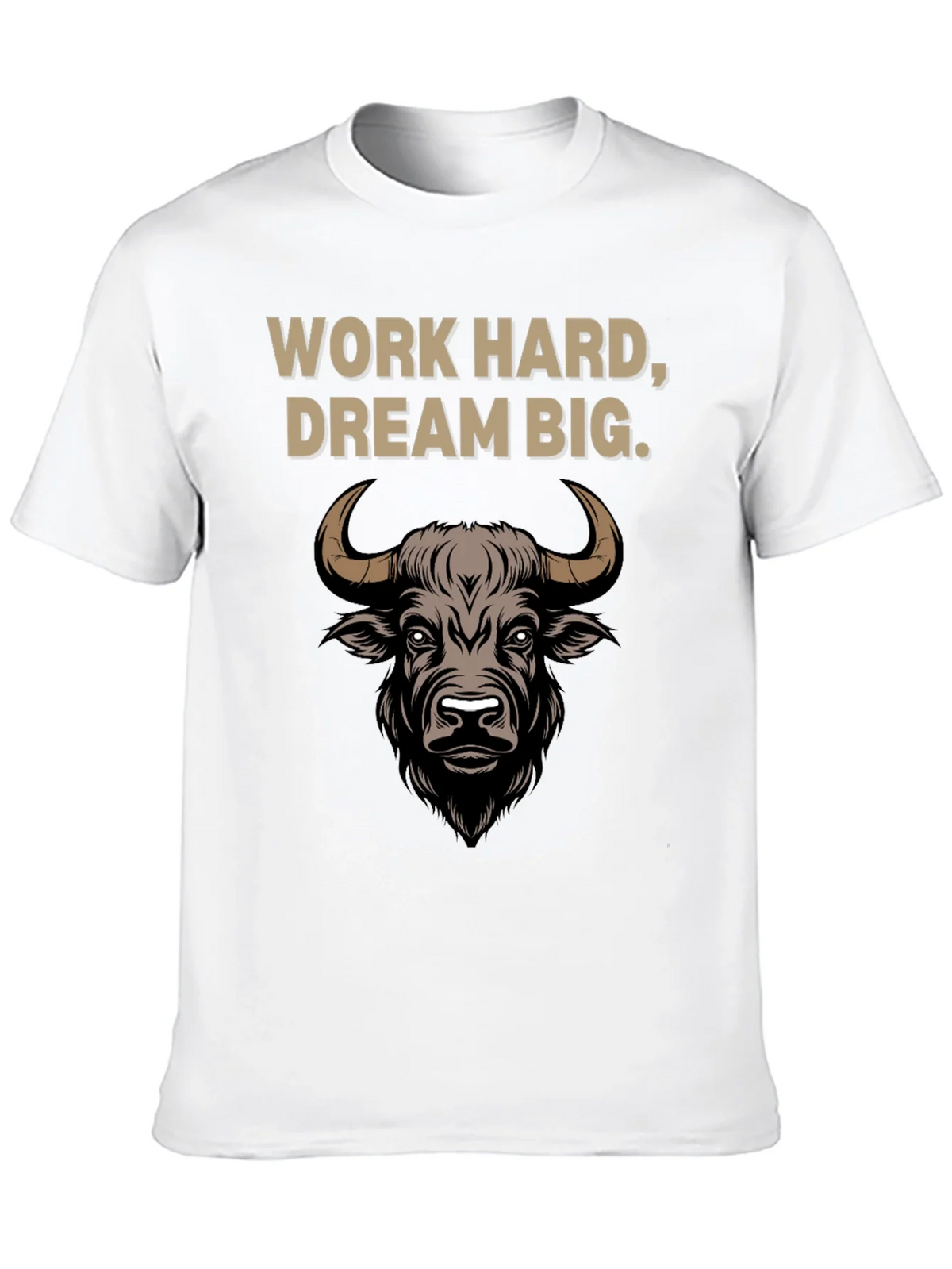 Work Hard Dream Big Bull Graphic Tee product image 9