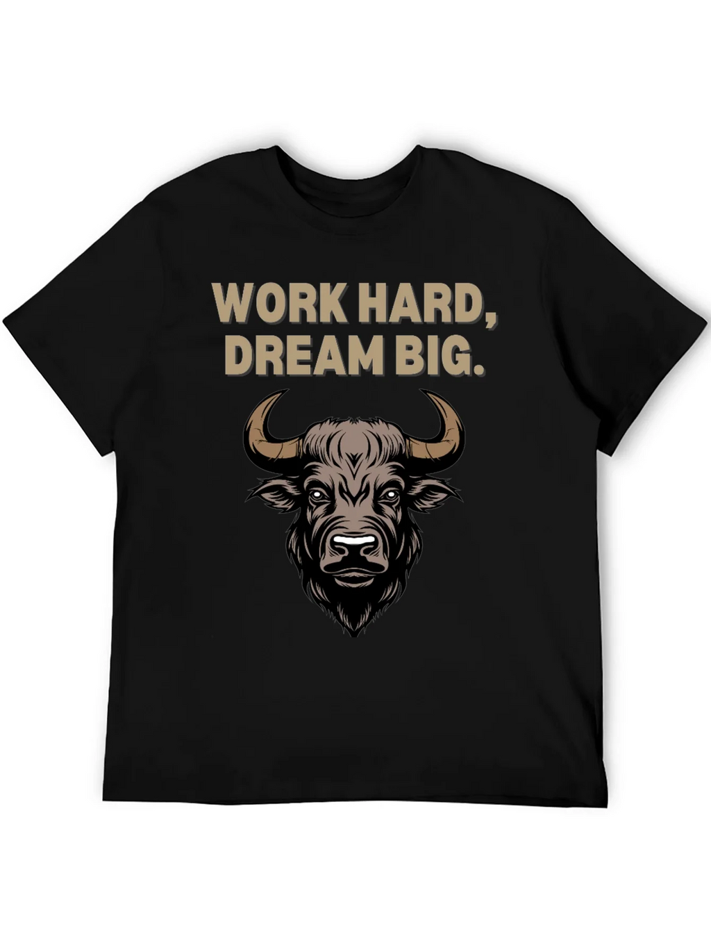 Work Hard Dream Big Bull Graphic Tee product image 5