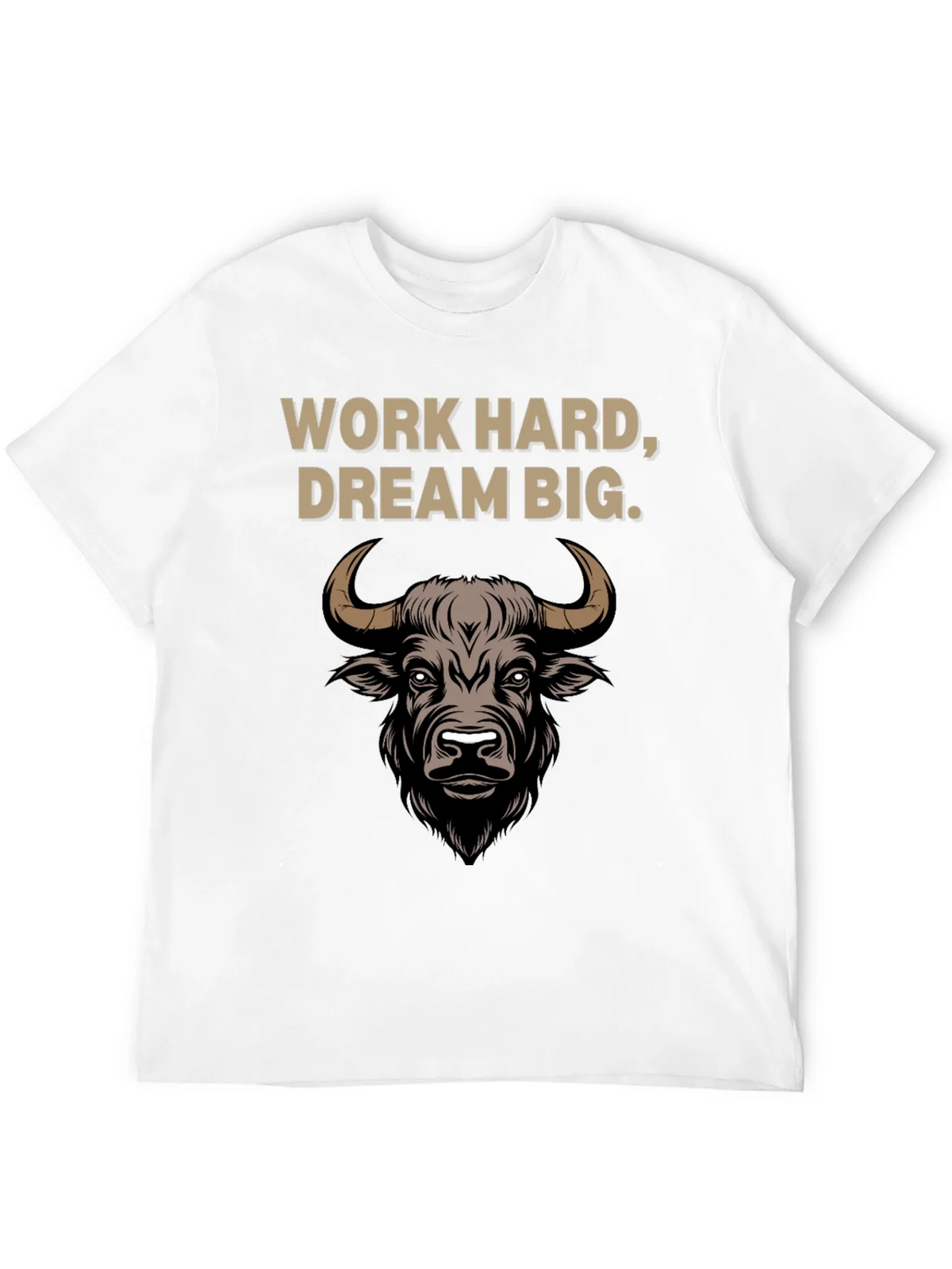 Work Hard Dream Big Bull Graphic Tee product image 11