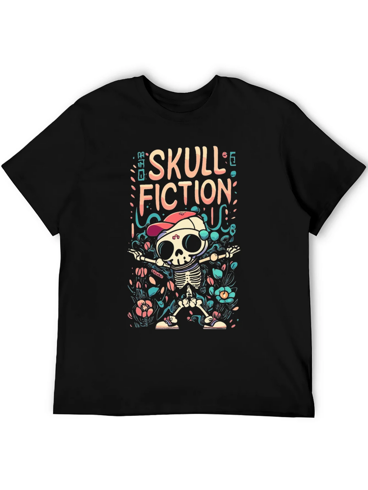 Skull Fiction Graphic T-Shirt product image 5