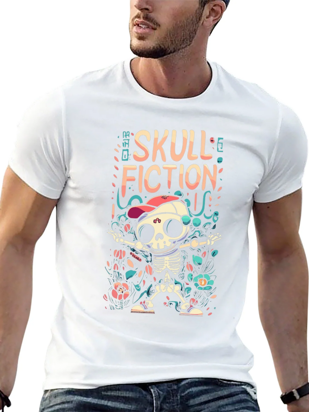 Skull Fiction Graphic T-Shirt product image 12