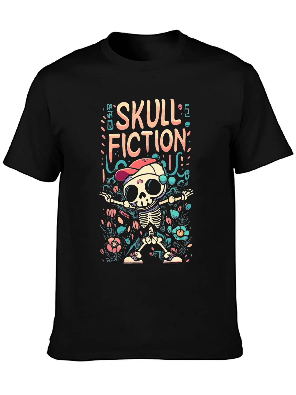 Skull Fiction Graphic T-Shirt product image 3