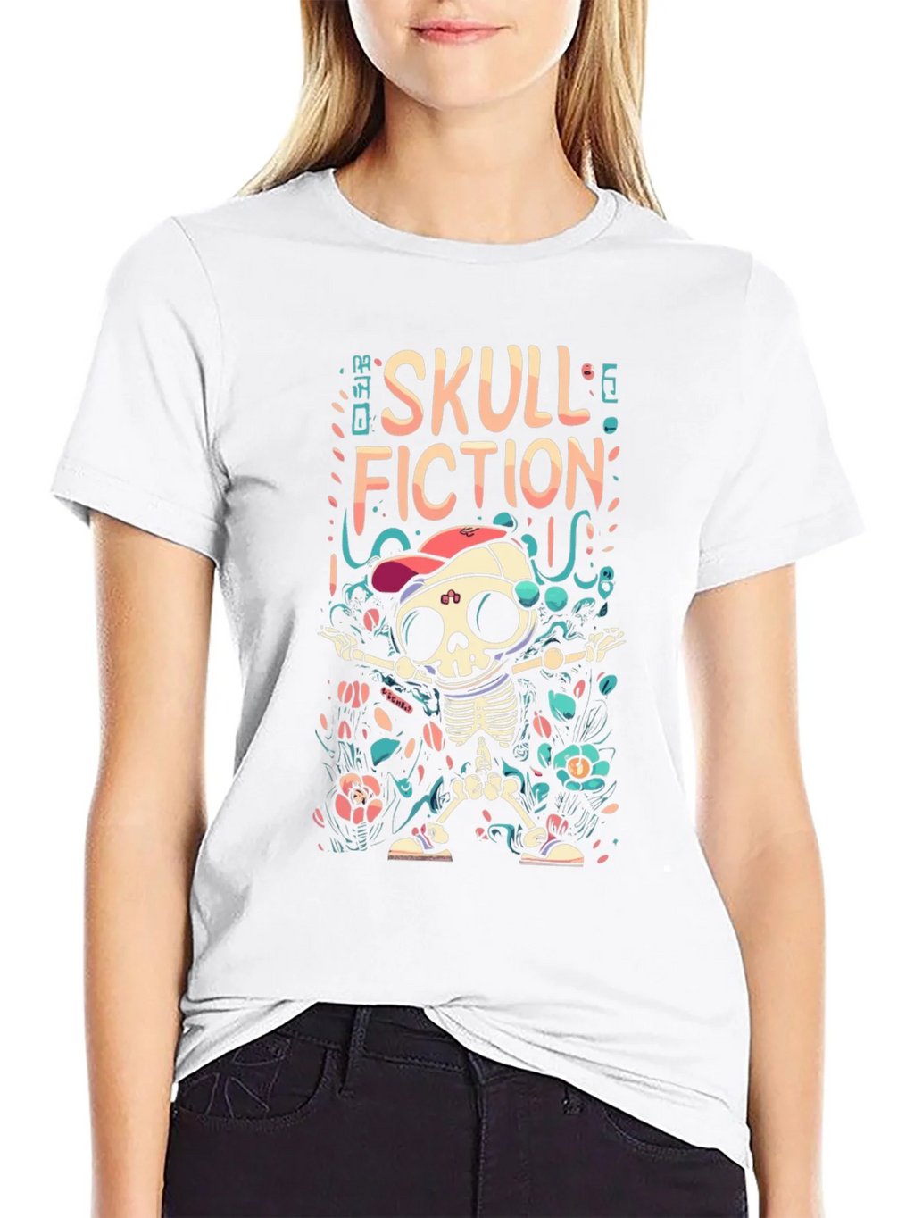 Skull Fiction Graphic T-Shirt product image 8