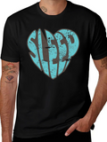 Sleep Heart Graphic T-Shirt - Unisex Black Tee product image 1