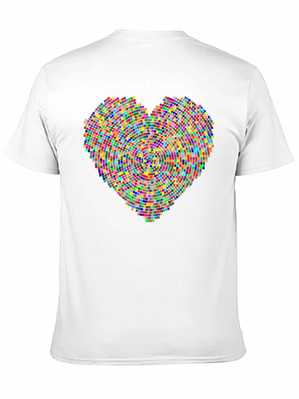 Pixel Heart Graphic Black T-Shirt product image 5