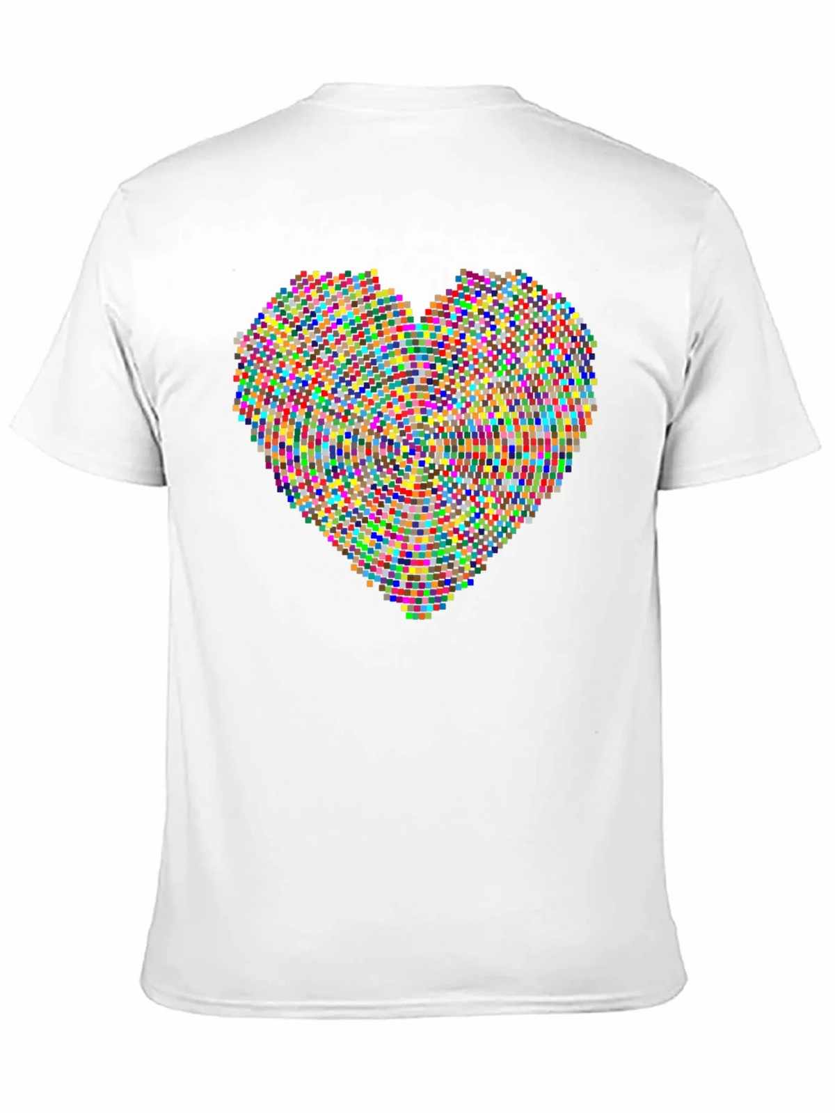 Pixel Heart Graphic Black T-Shirt product image 5