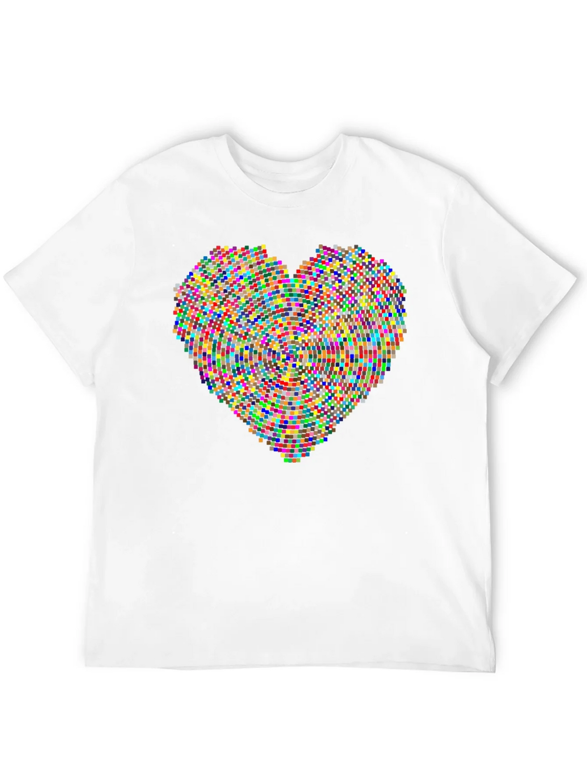 Pixel Heart Graphic Black T-Shirt product image 6