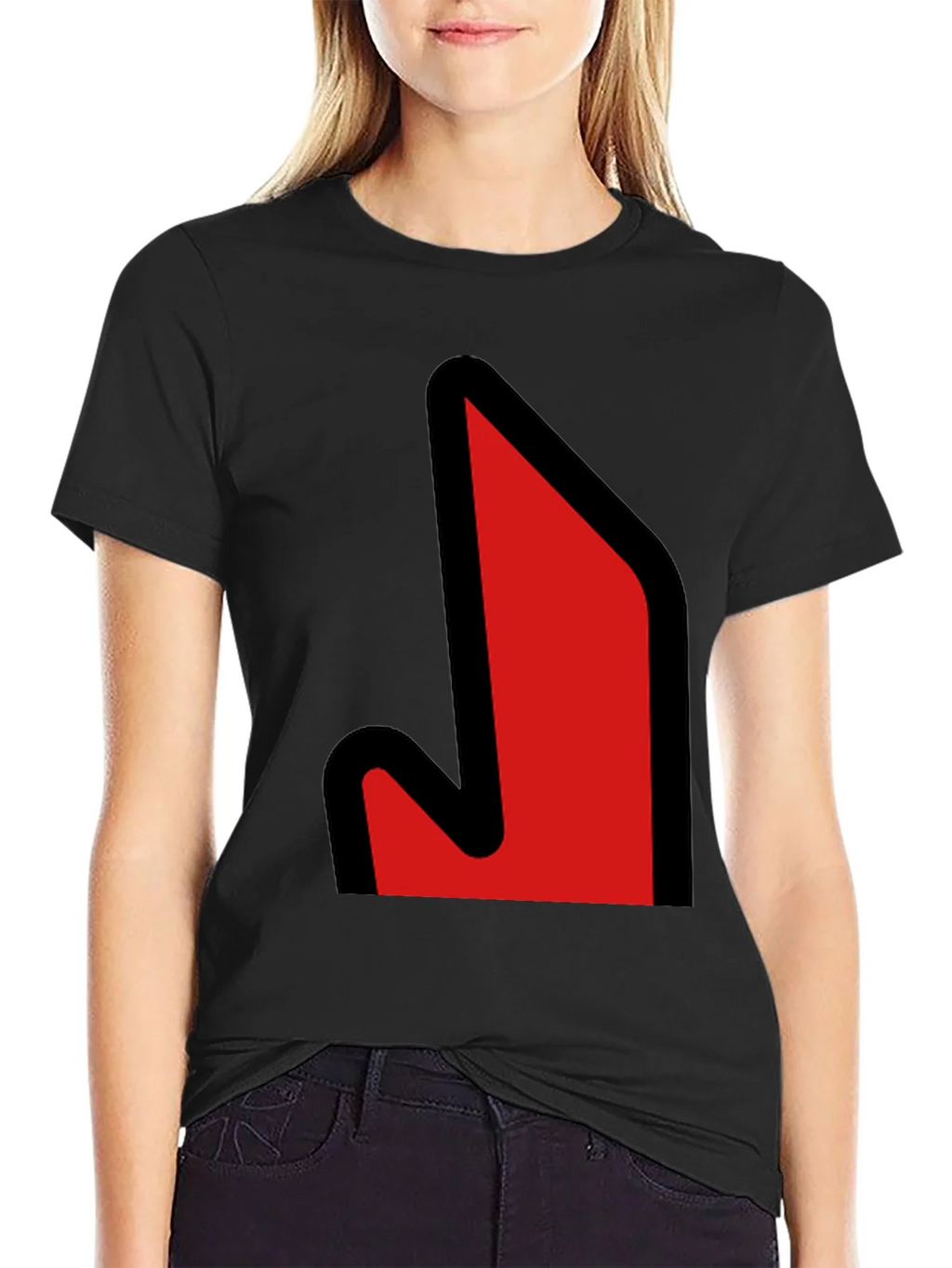 Bold Graphic Tee - Red Arrow Design product image 2