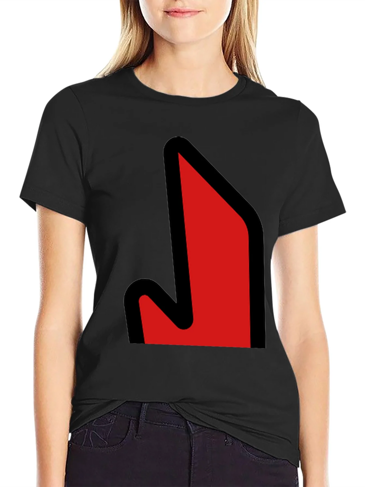 Bold Graphic Tee - Red Arrow Design product image 2