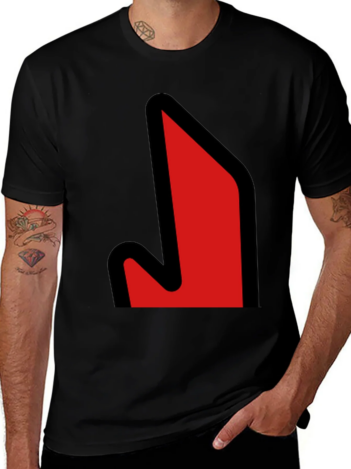 Bold Graphic Tee - Red Arrow Design product image 1