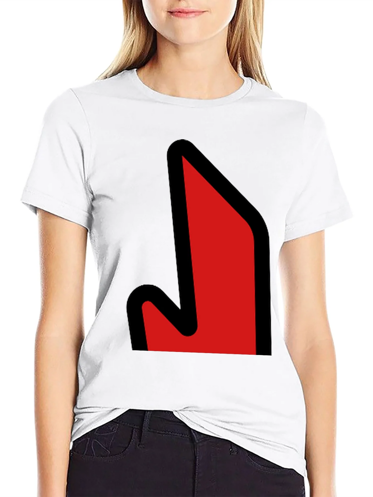 Bold Graphic Tee - Red Arrow Design product image 8