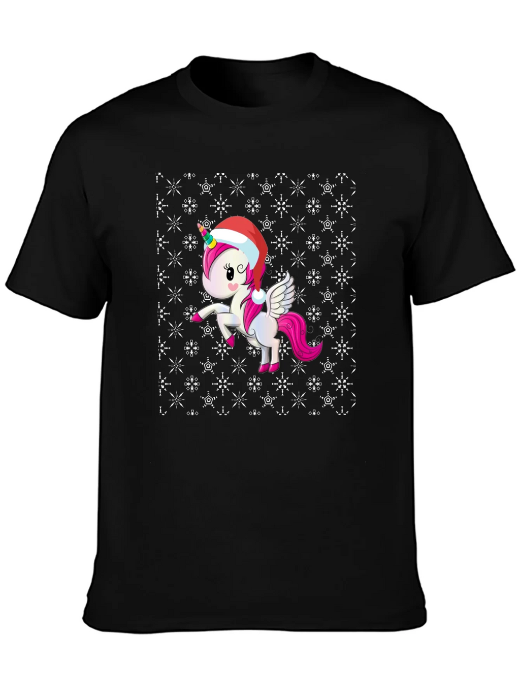 Festive Unicorn Christmas T-Shirt product image 3