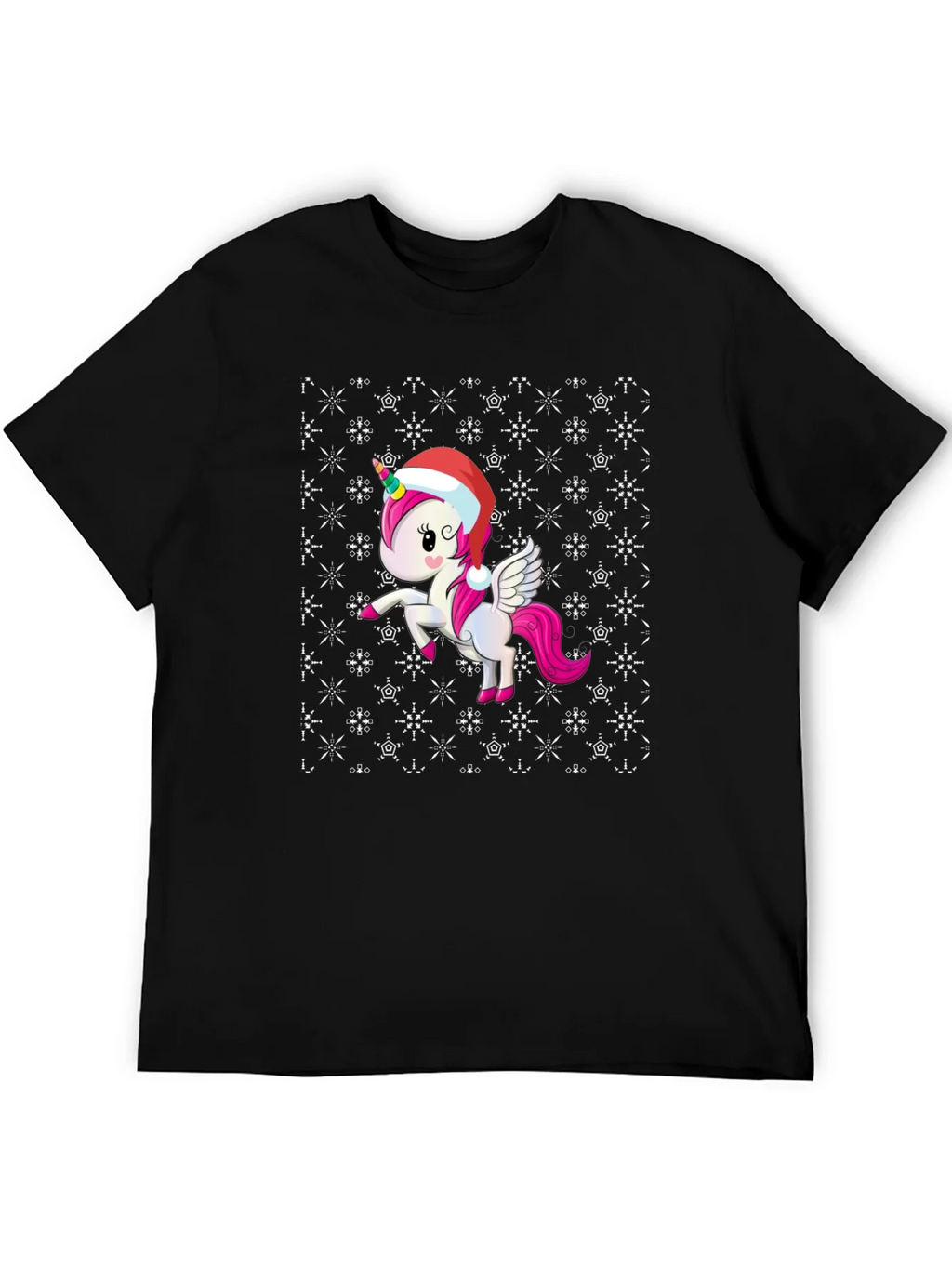 Festive Unicorn Christmas T-Shirt product image 5