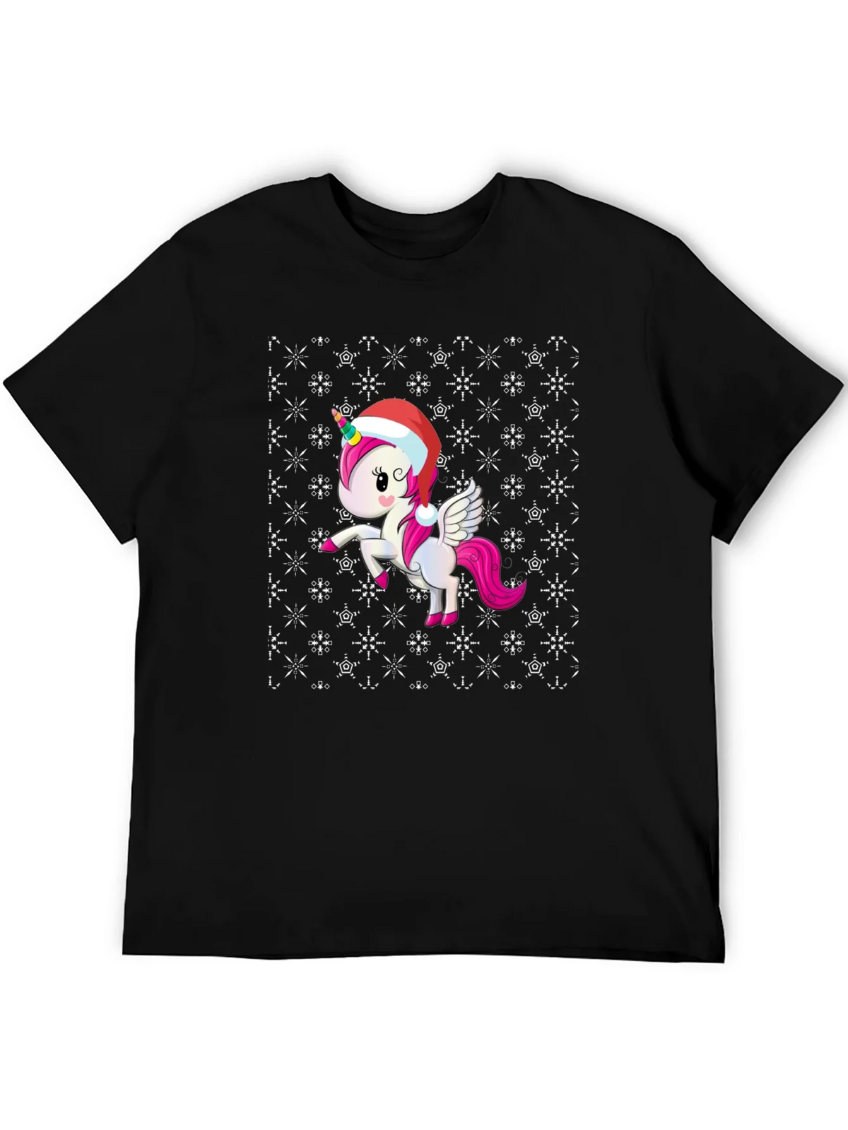Festive Unicorn Christmas T-Shirt product image 5