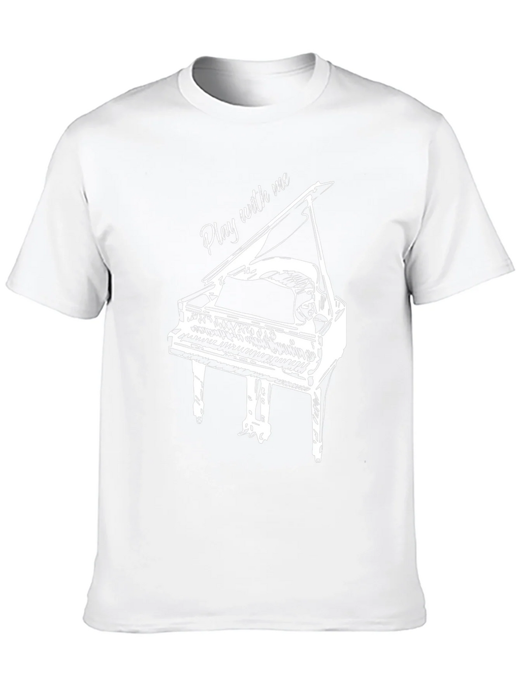 Piano Graphic Tee - Play With Me Design product image 3