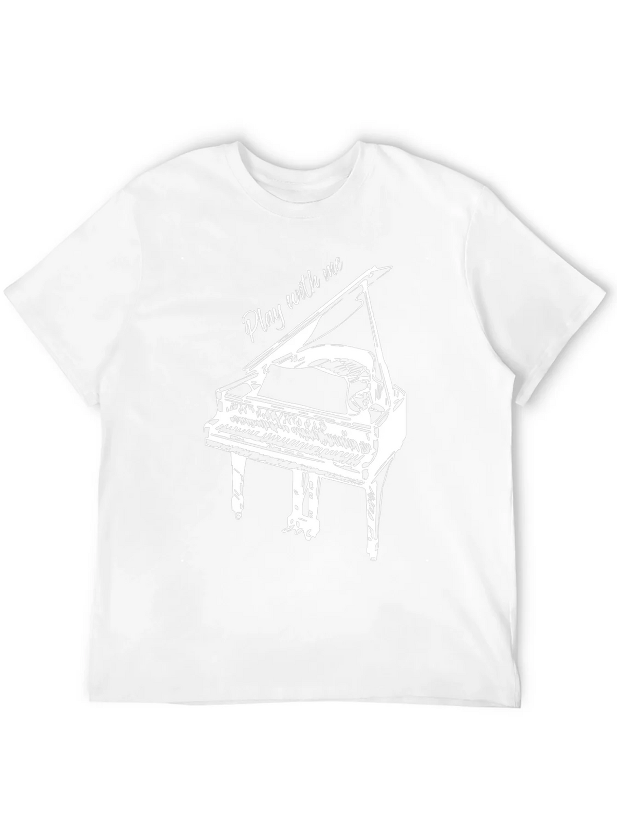 Piano Graphic Tee - Play With Me Design product image 4