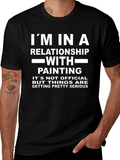 Relationship With Painting T-Shirt Funny Painter Tee product image 1