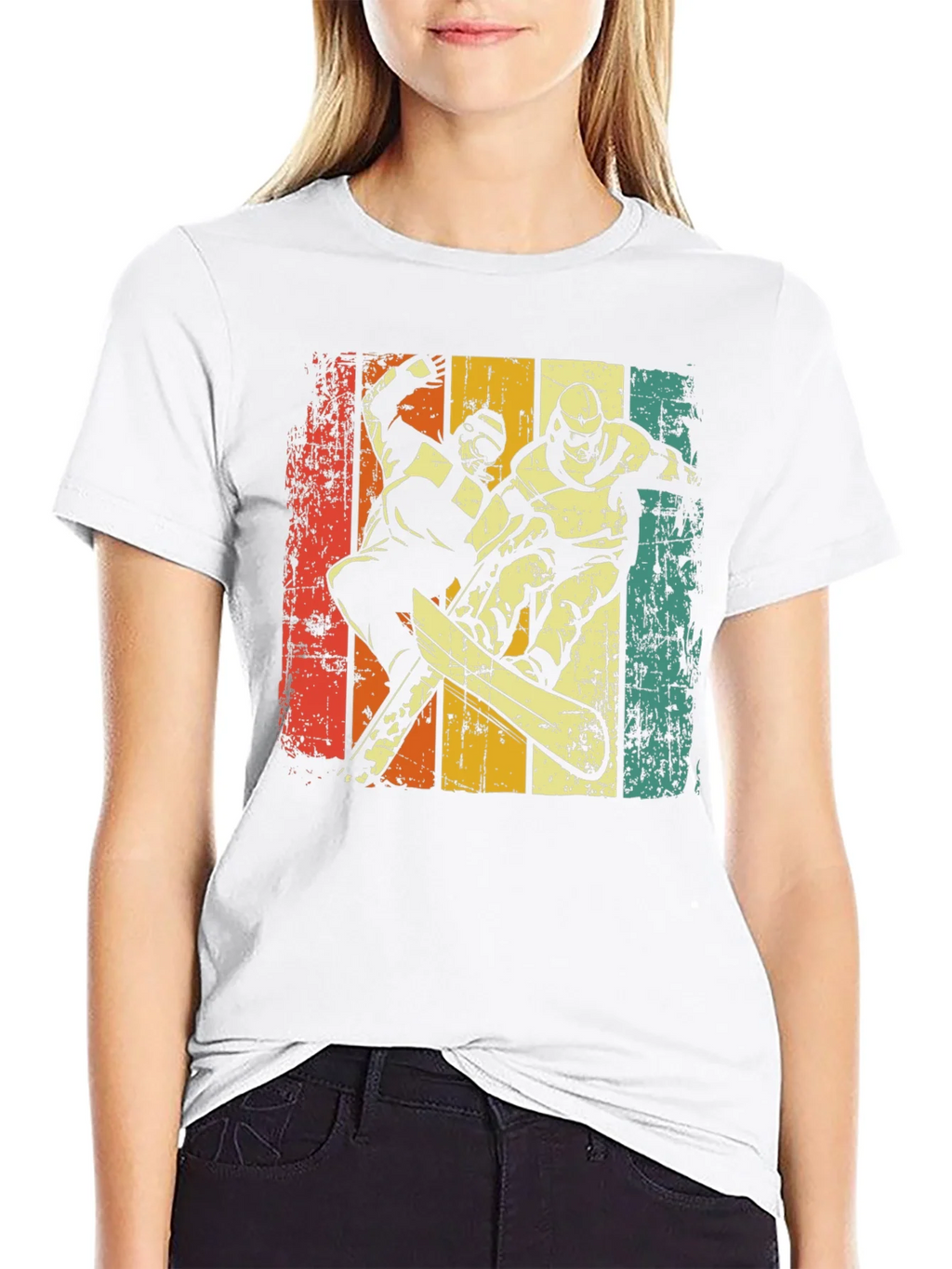 Retro Snowboarder Graphic Tee product image 5