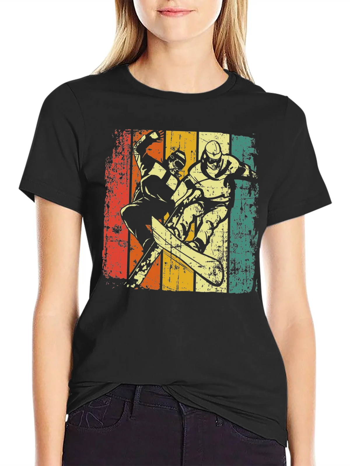 Retro Snowboarder Graphic Tee product image 2