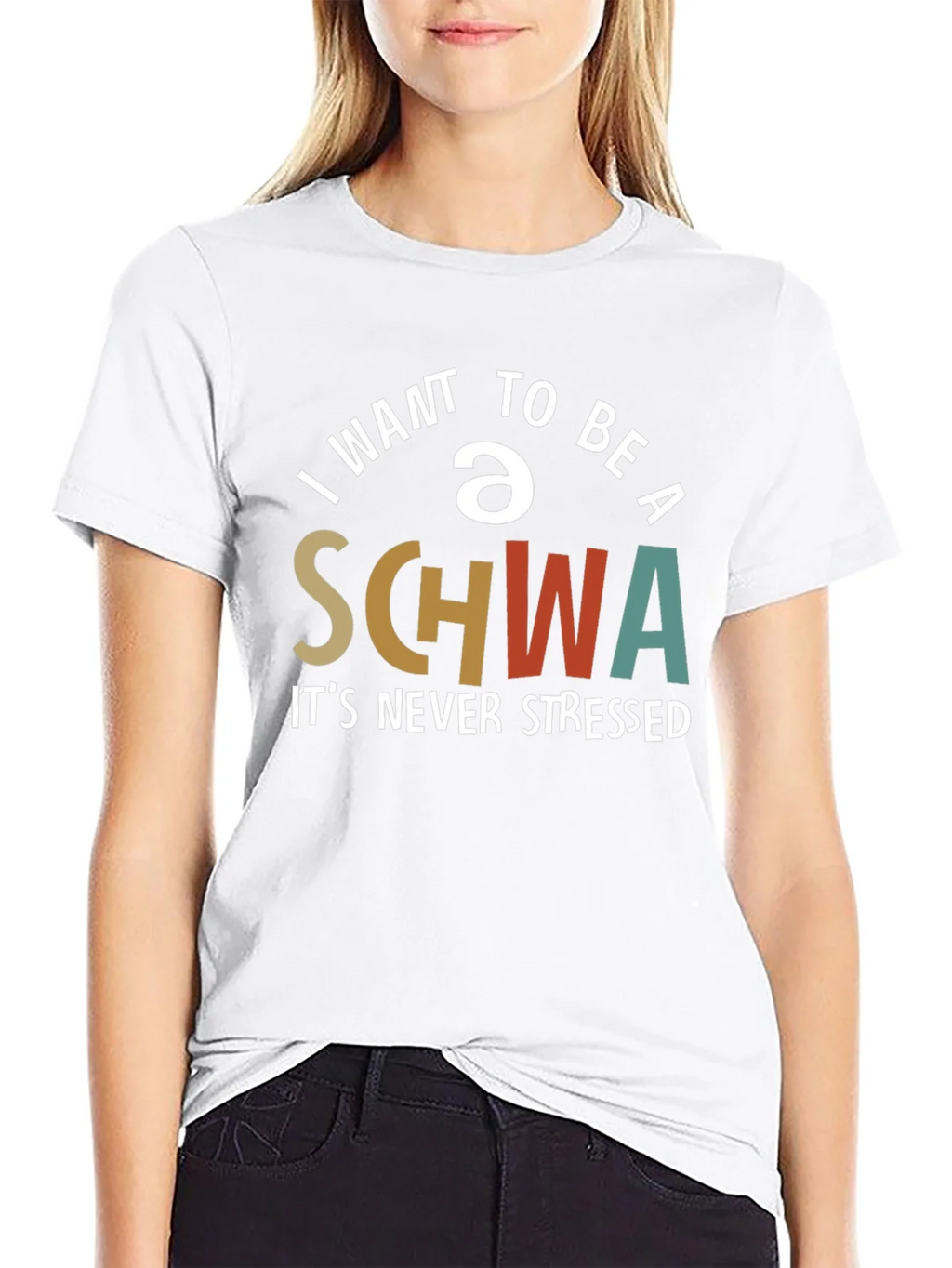 I Want To Be A Schwa T-Shirt - Never Stressed Tee product image 6