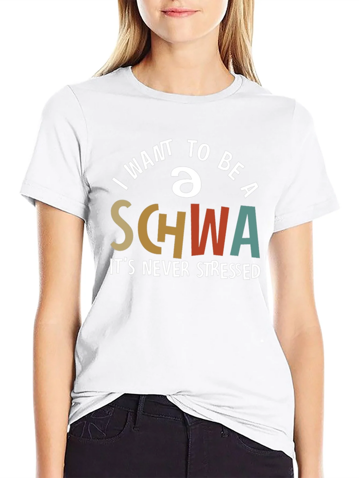 I Want To Be A Schwa T-Shirt - Never Stressed Tee product image 6