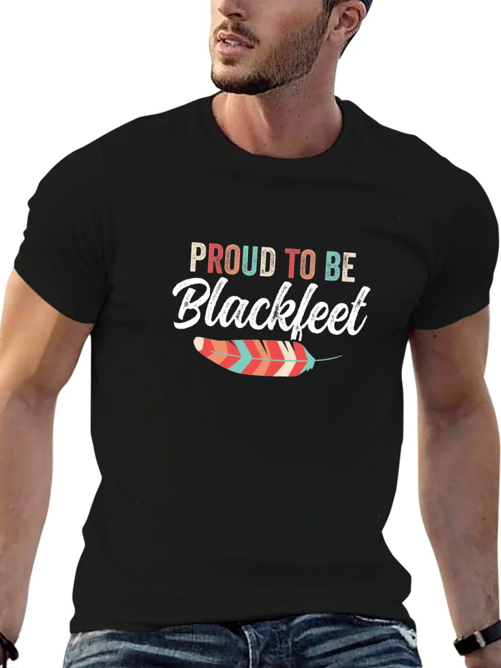 Proud to Be Blackfeet Graphic T-Shirt product image 6